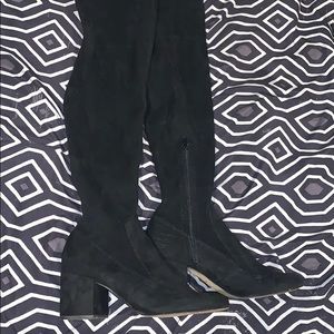 Wide calf knee high boots